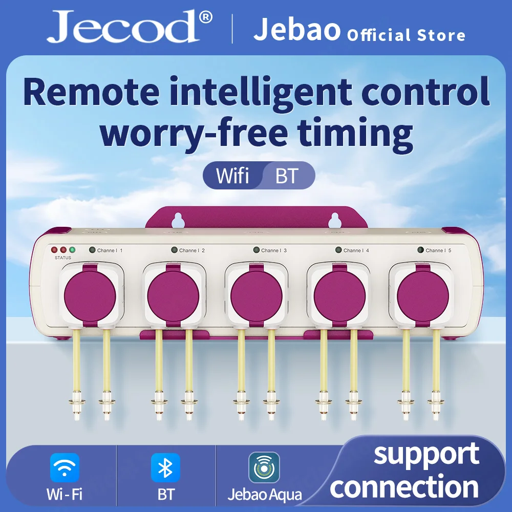 Jebao Jecod DOSER MD WIFI Control Water Pump Filter Auto Dosing Pump Automatic Marine Reef  12V 3W 9W  Aquariums Accessoires