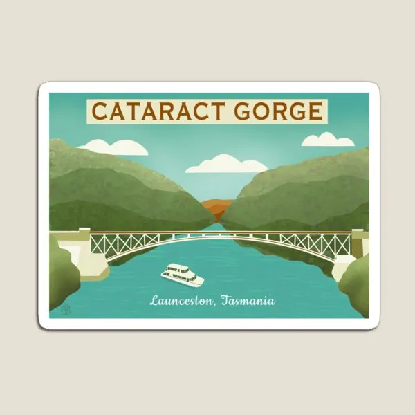 Cataract Gorge Launceston Tasmania  Magnet Funny Magnetic Decor  Baby Kids Holder for Fridge Organizer Home Toy Refrigerator