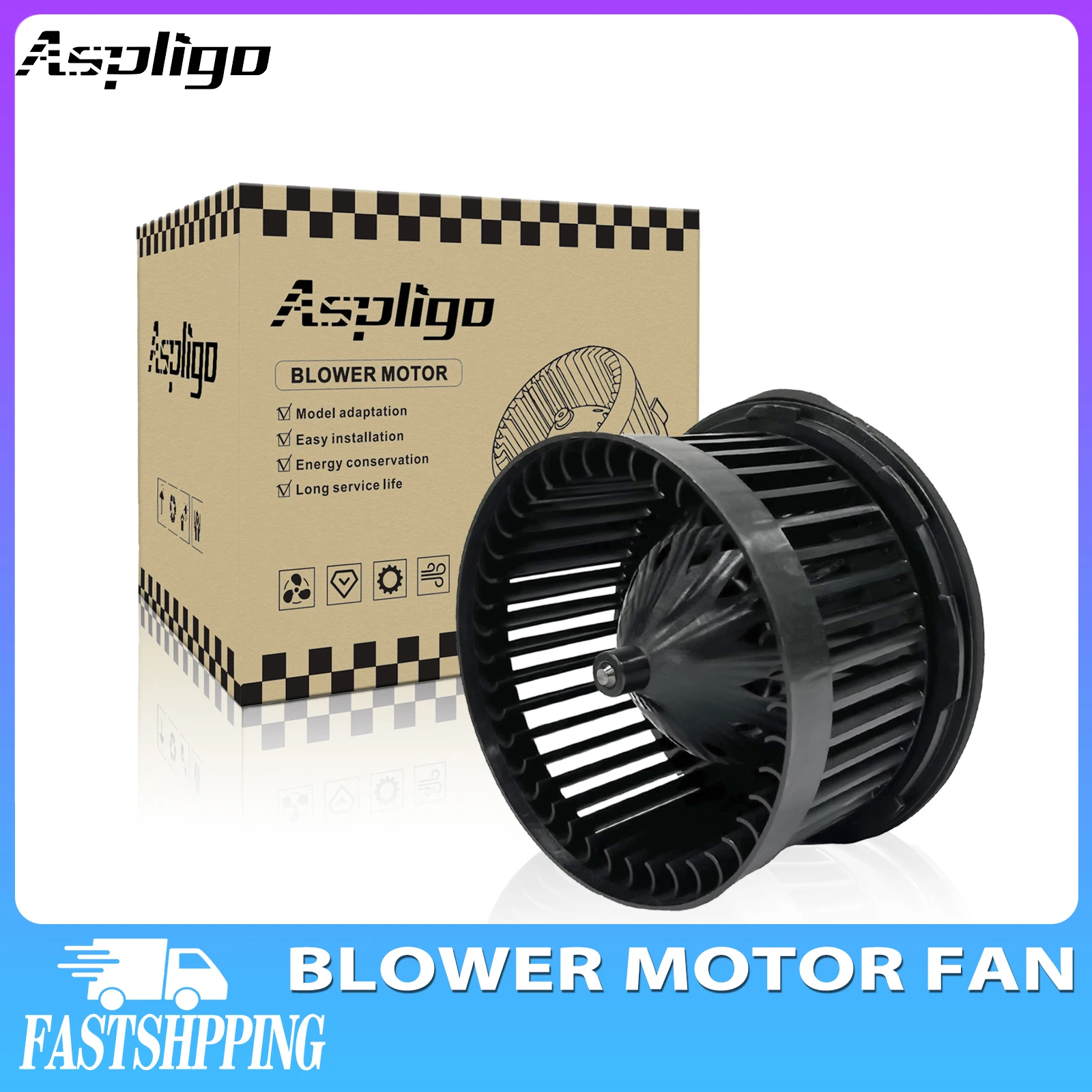 Aspligo 1PCS Air Conditioner AC Heater Blower Motor With Fan Cage For CADILLAC ESCALADE 2002-2006/For GMC SIERRA 1500 1999-2002