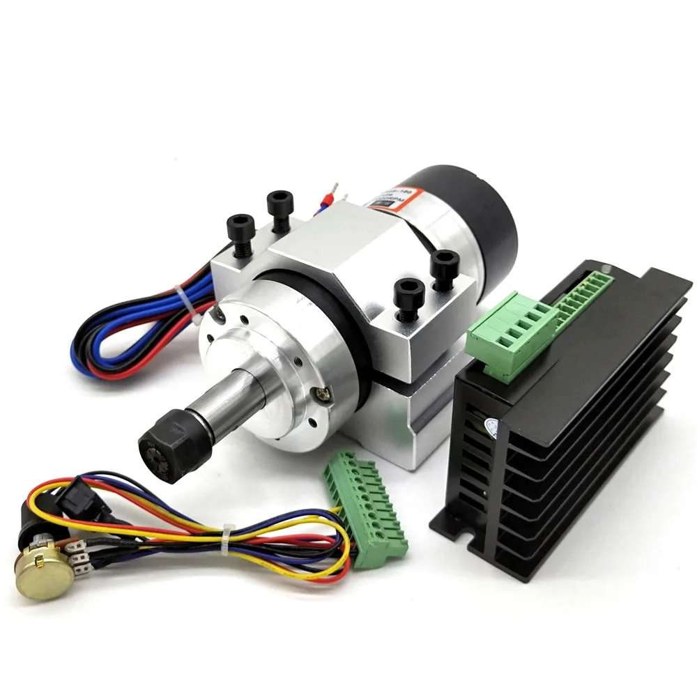 The upgraded version of the 400W brushless spindle kit 12000 rpm ER11 one-piece blade has good strength