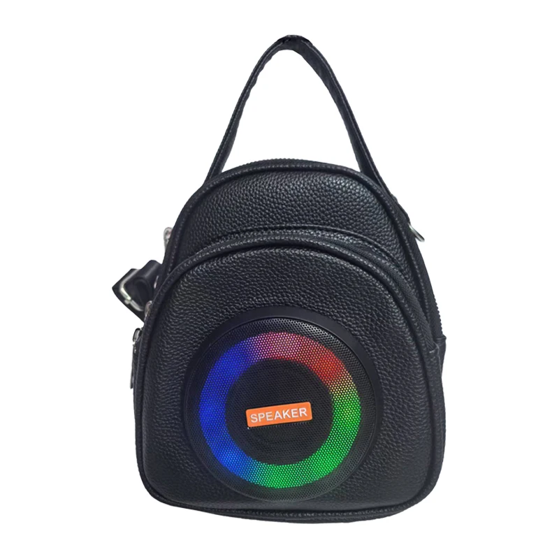 Borsa per altoparlante portatile Borsa a tracolla Qualità audio Hi-Fi Borsa per suono per motociclismo leggera e impermeabile per passeggiate in città