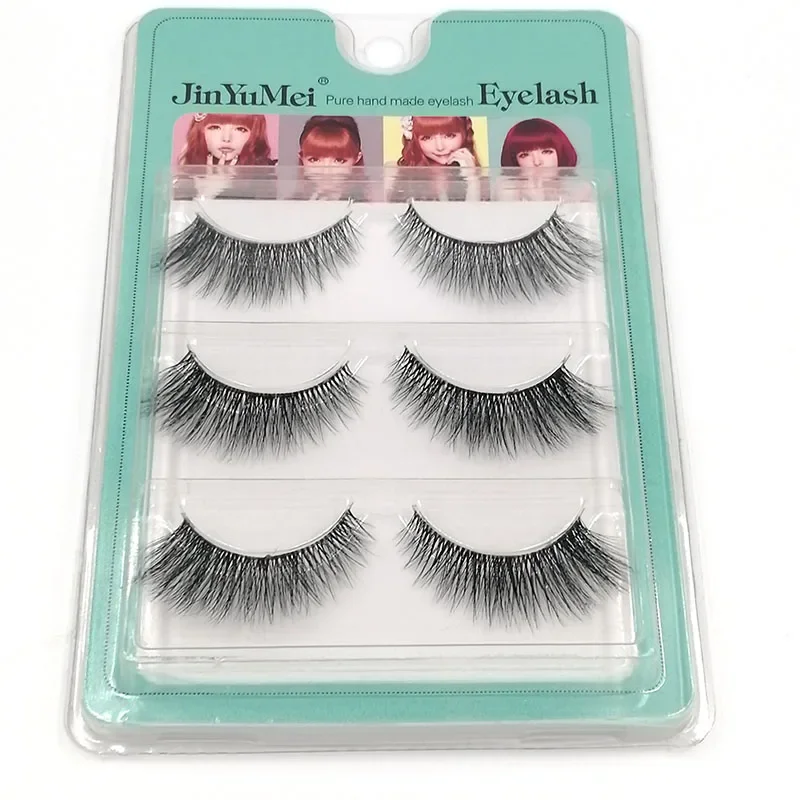 3Pairs/set 3D Layering Simulation Multi-layer False Eyelashes Natural Thick False Eyelashes Eye Makeup Tools