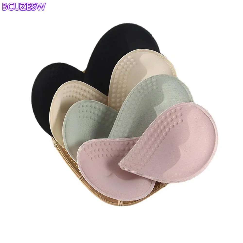 2 uds/1 par de almohadillas para sujetador, inserciones de sujetadores de látex transpirables extraíbles, 4 colores, copas deportivas para mujer, sujetador o traje de baño de Bikini