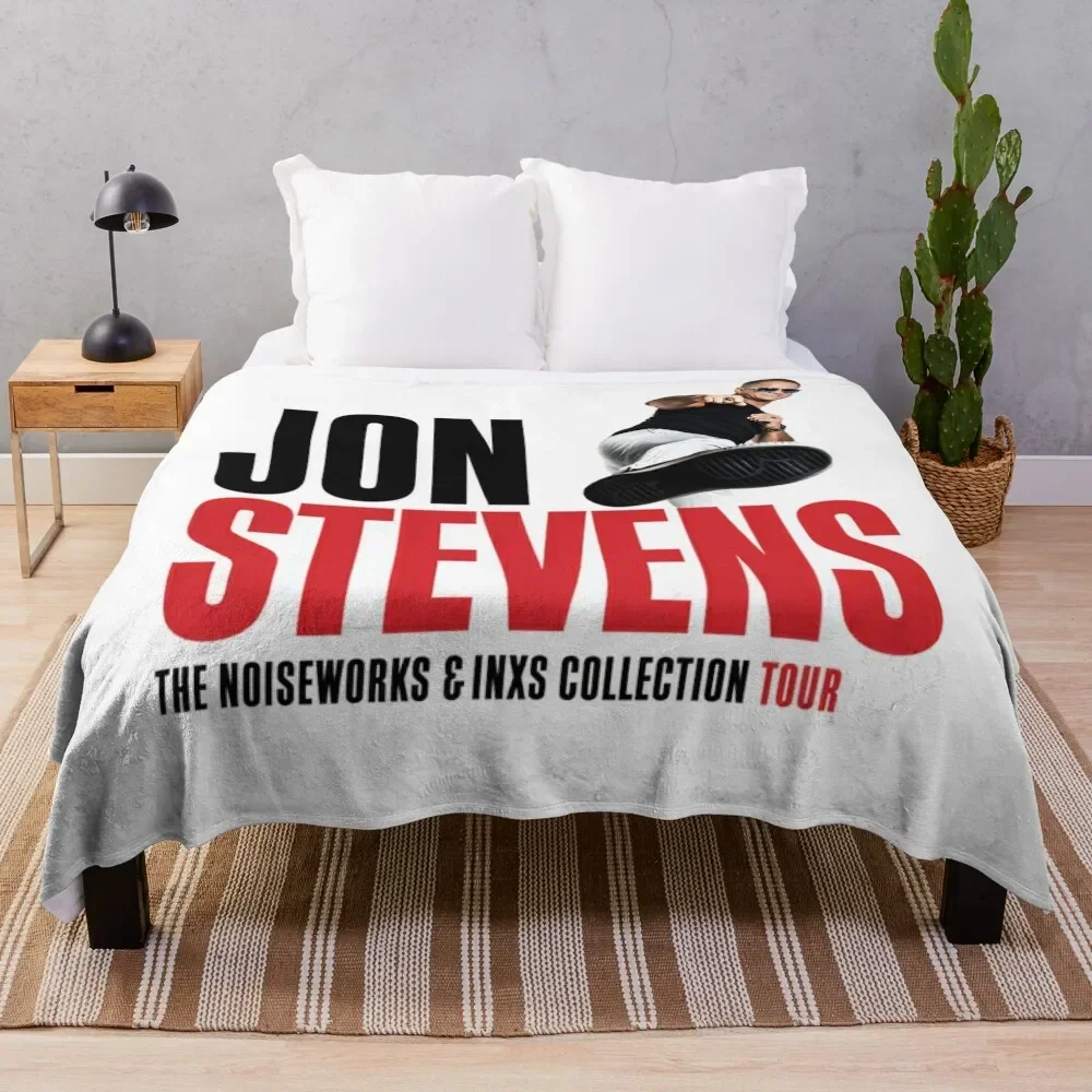 Jon Stevens - The Noiseworks And INXS Collection Tour Throw Blanket Soft Plush Plaid Baby Decorative Throw Loose Blankets