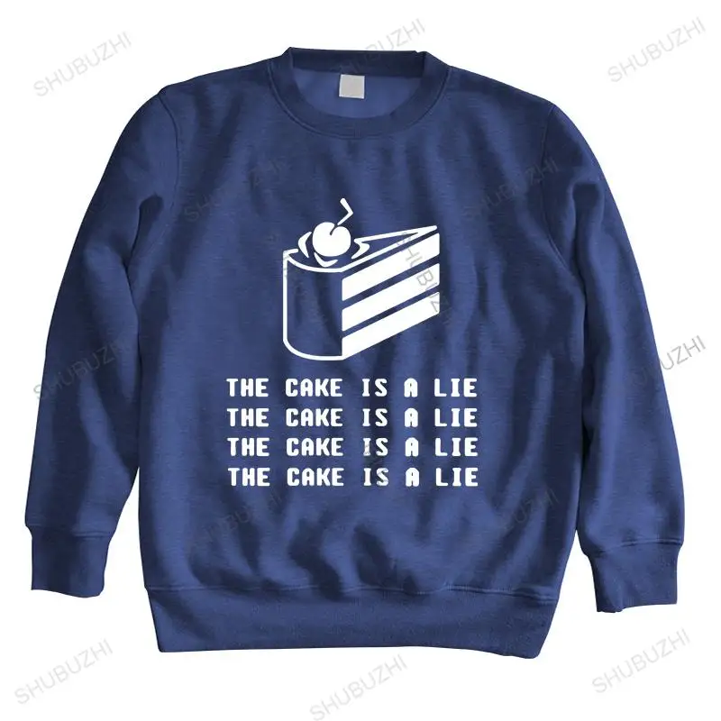 Новое поступление, мужская толстовка с капюшоном, осенняя толстовка Portal 2, мужская игра, мужские толстовки с длинными рукавами The Cake Is A Lie, толстовка унисекс