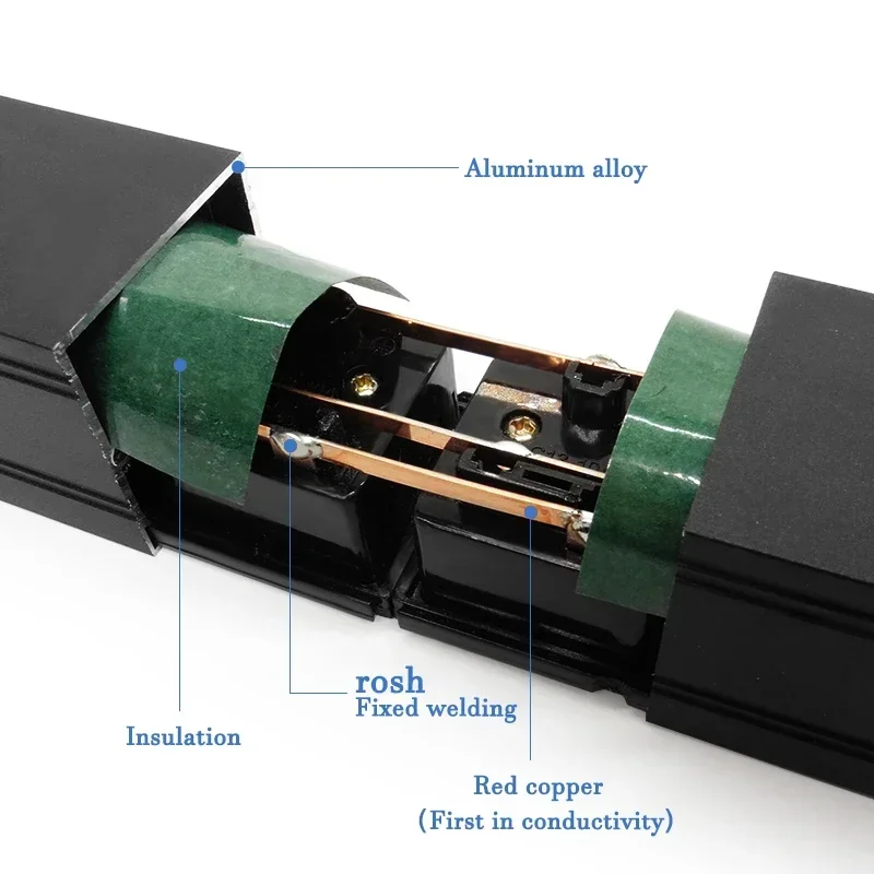 Imagem -03 - Tira do Poder da Liga de Alumínio Pdu Unidade de Distribuição de Energia Fio Estendido 2m Soquete da ue 2m 210 ac 16a 32a Nenhuma Tomada