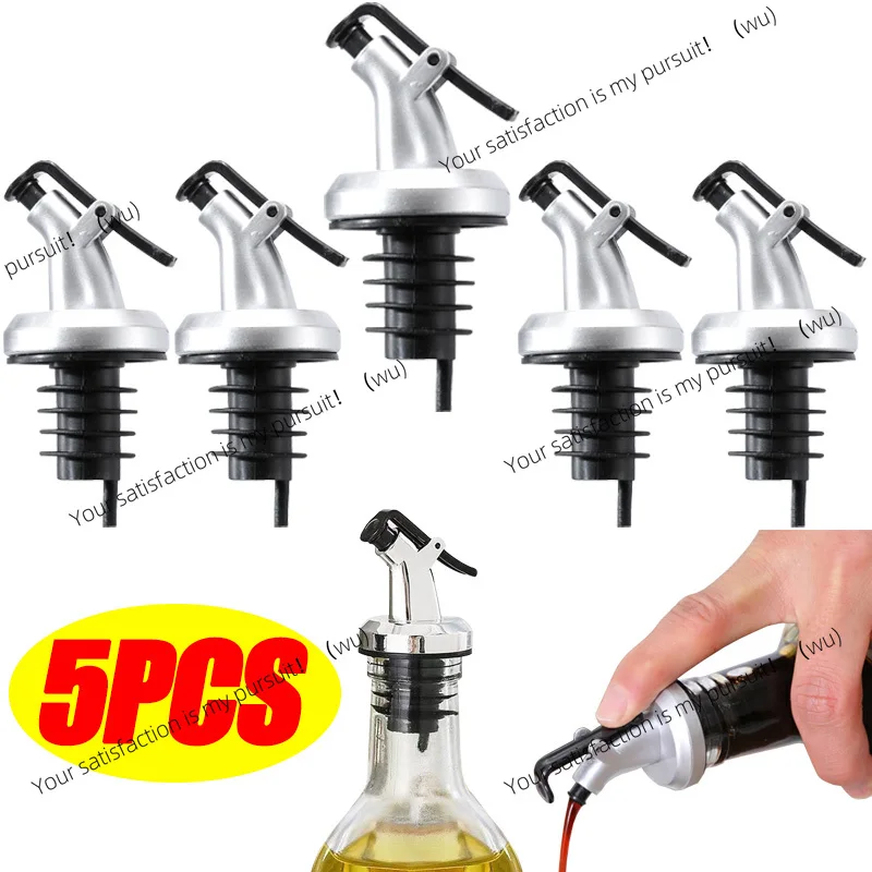 1-5PCS oil cork lock seal leak-proof sprayer oil cork cap pour wine gadget