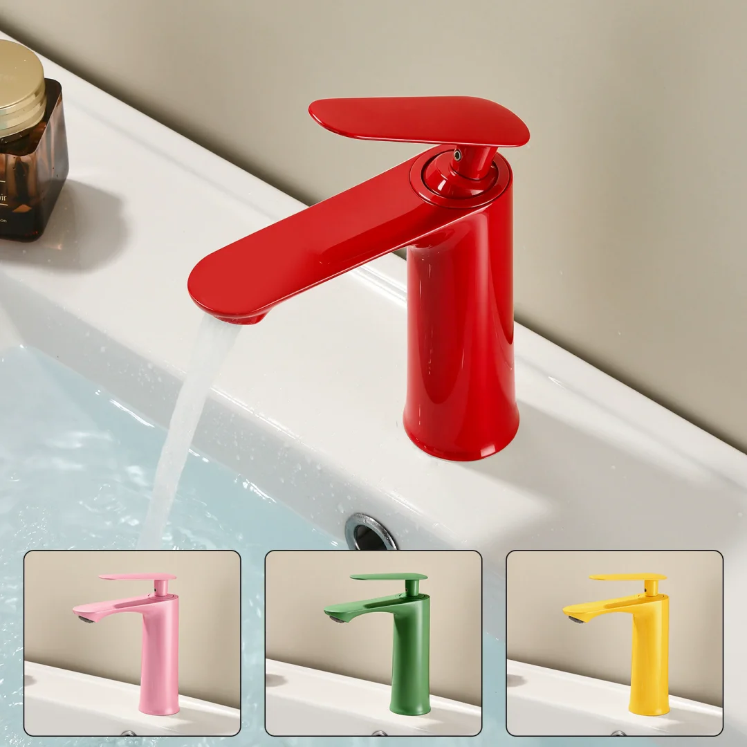 robinet-de-lavabo-rose-robinet-de-salle-de-bain-rouge-mitigeur-de-lavabo-chaud-froid-a-poser-robinet-de-lavabo-vert