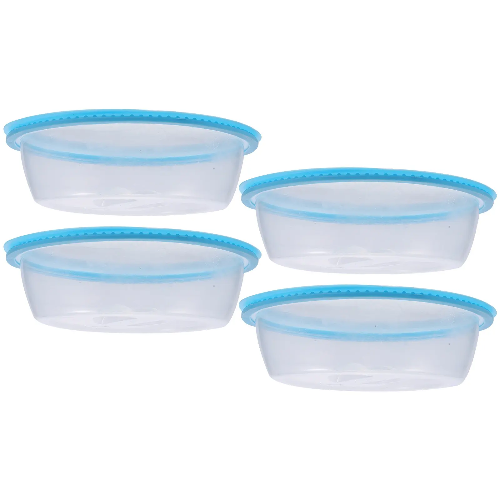 4Pcs Premium PP Heat-Resistant Food Cover Fresh-Keeping Lid Microwave Oven Safe Dust Insect Splash Proof Portable Kitchen