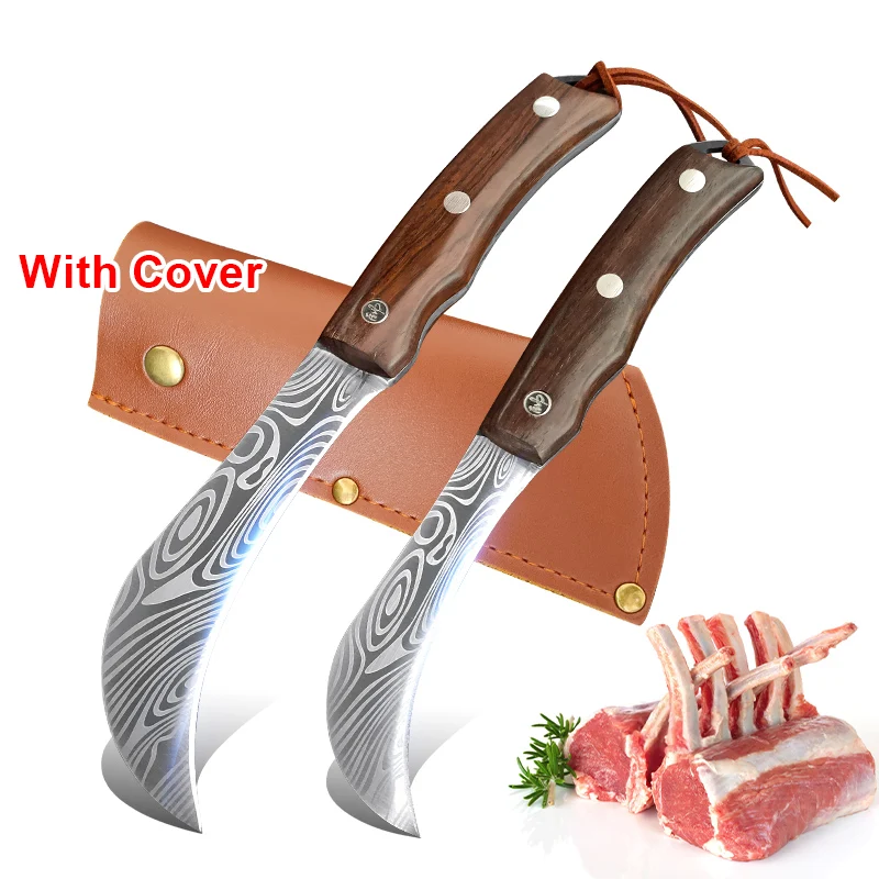 Fruit Knife Cut Banana Knife Boning Butcher Knife Chef Kitchen Knives Hand Forged Blade Stainless Steel Wood Handle Paring Knife