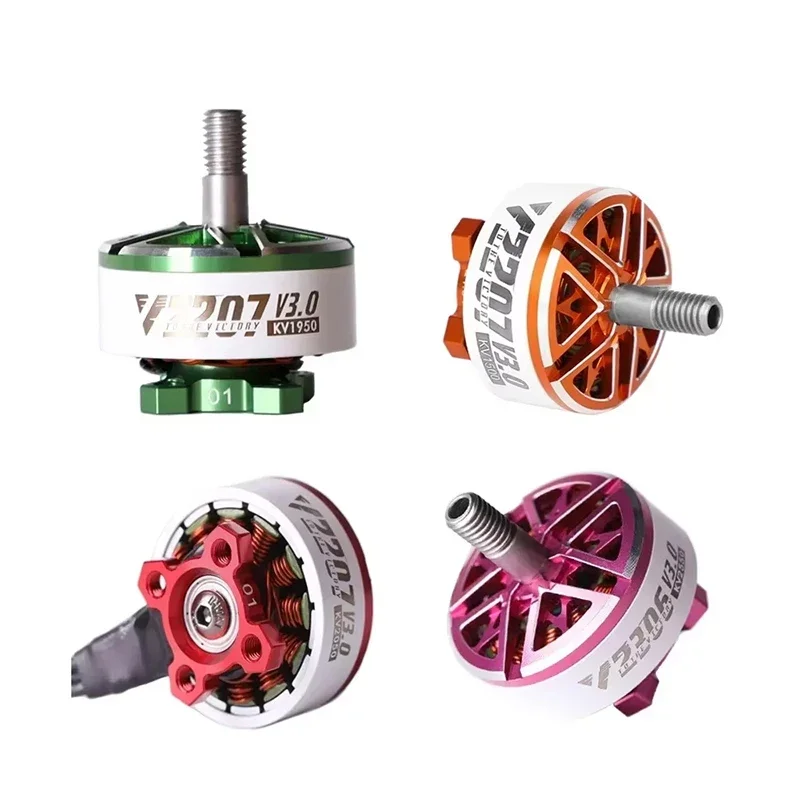 T-Motor V3 Velox Series V2207 V2306 Motor Multi KV Options 4-6S High Torque for RC FPV Quadcopter Build Parts