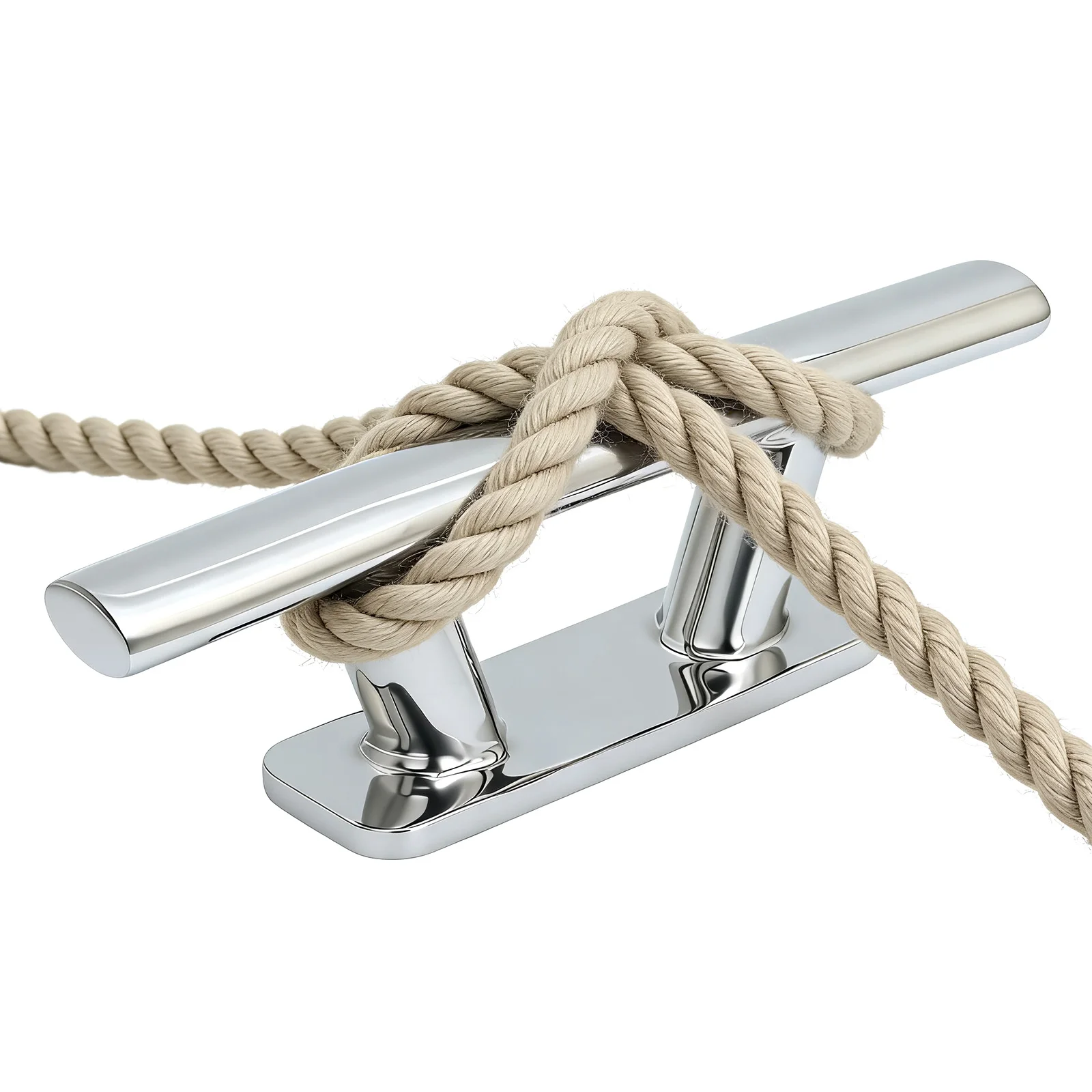 

6INCH Durable Marine Grab Handle Boat Cleat Hollow Base Cleat for Boat Deck Rope Tie Yacht 316 Stainless Steel Boat Accessories