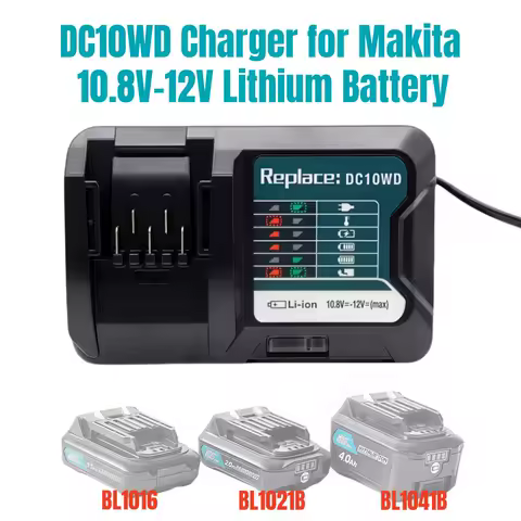 DC10WD BL1015 Battery Charger Replace for MAKITA 10.8V 12V BL1016 BL1021B BL1041B FD05 DT03 RJ03Z SH02Z PH04Z DC10SB Charger