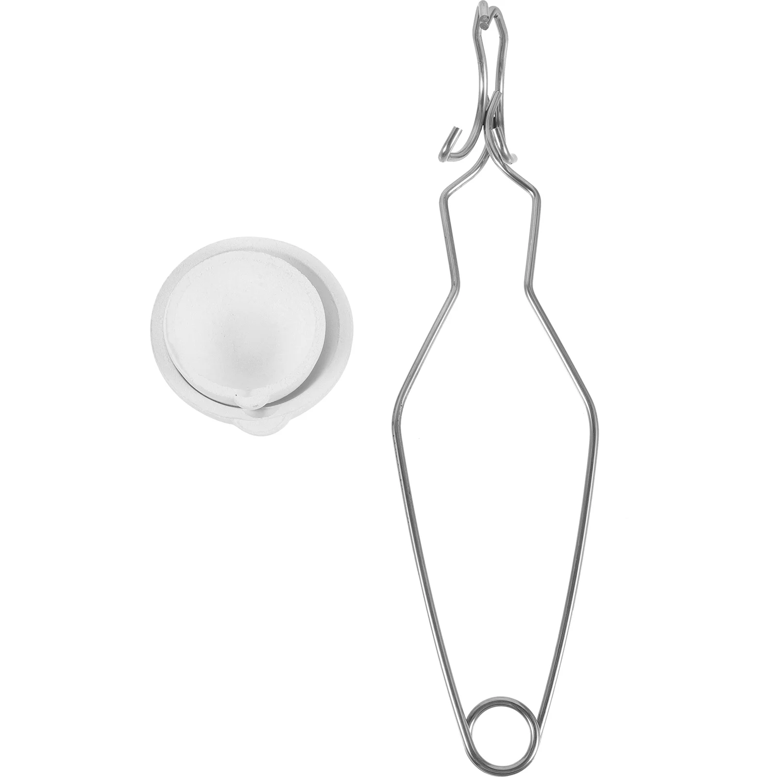 Melting Ceramic Crucible Set Gold Casting Tool Crucibles Plier Tong Corn Cake Smelting Circle Clamp Furnace Metal Kit