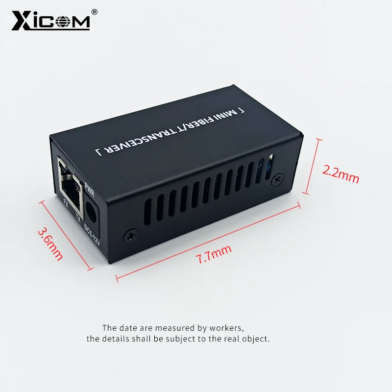 Convertitore multimediale MIni ottico da 100/1000M modulo ricetrasmettitore SFP 1 Slot SFP a 1.25G porta RJ45 Switch ottico in fibra Gigabit Ethernet