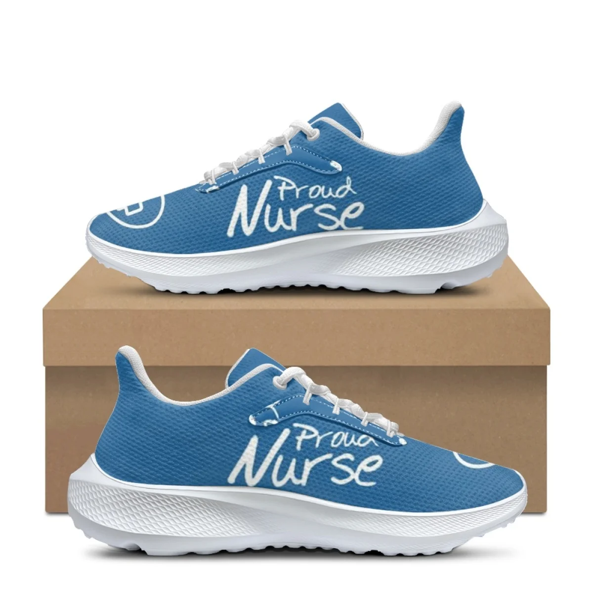 

Fashion Nurse Print Women's Casual Shoes Classic Outdoor Sports Flat Shoes Summer Comfort Breathable Wear-resistant Running Shoe