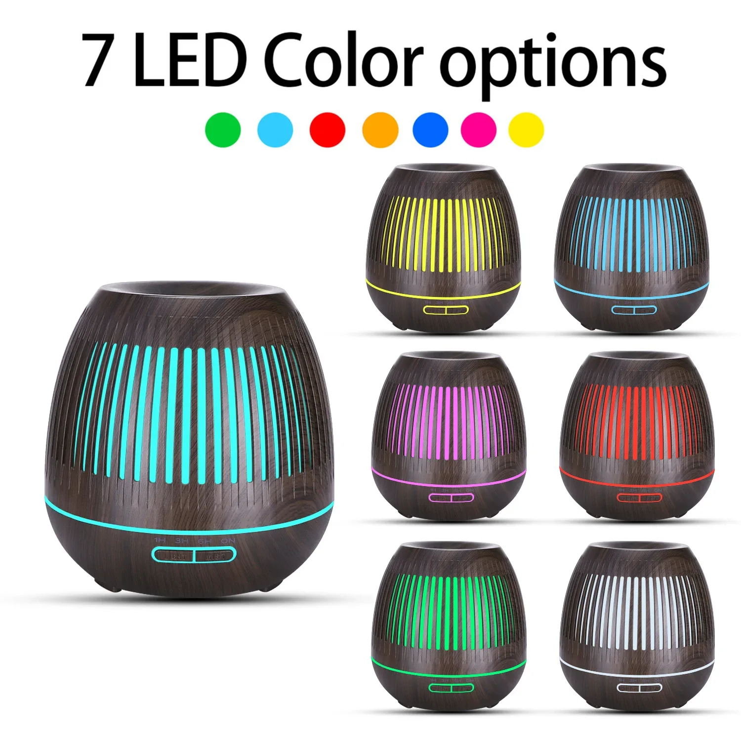 

Tuya Smart WiFi 500ml Aromatherapy Essential Oil Diffuser Air Humidifier Connect with Alexa and Google Home with 7 LED Colors