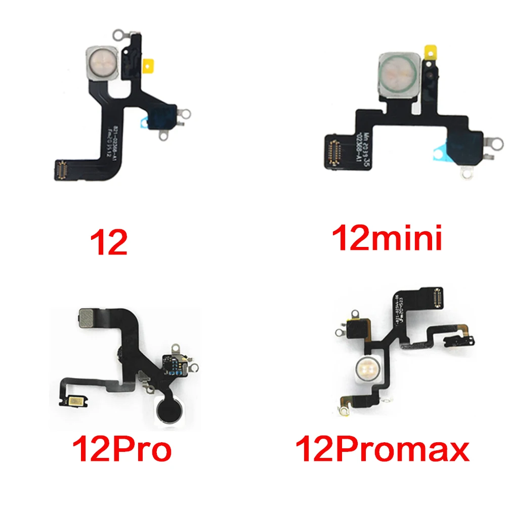 Flash Light Sensor Flex Kabel Voor Iphone 12 Mini Pro Max Led Zaklamp Met Microfoon Reparatie Vervanging