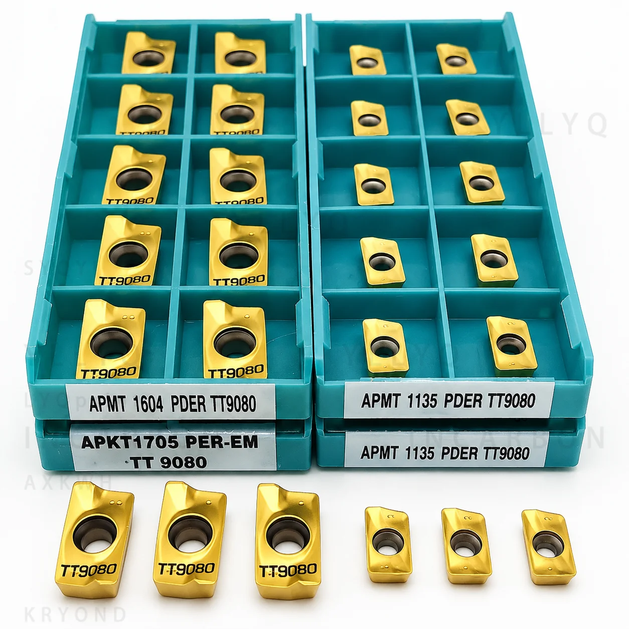 APMT1135 APMT1604 PDER TT9080 Hartmetalleinsätze, Wendeschneidplatten für CNC-Drehmaschinen, APMT APKT1705 PER TT9080 Schneideinsatz