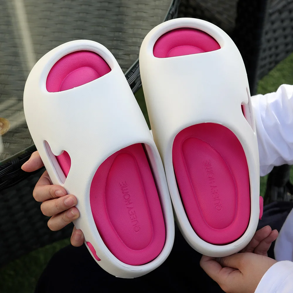 New thick eva flip flops womens platform cloud slides shoes ladies orthopedic slippers woman comfy mules beach clogs heart shoes