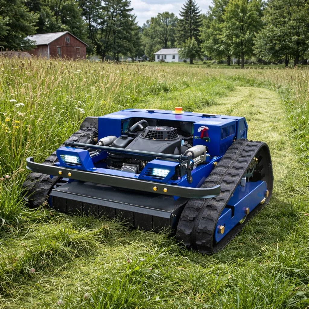 

Настраиваемая газонокосилка-робот на гусеничном ходу с дистанционным управлением - 550 мм, 4-тактная, промышленного класса, многофункциональная, автоматическая, для улицы