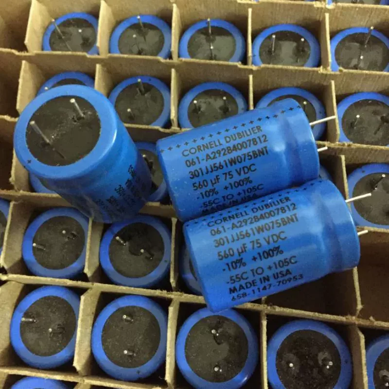 3PCS New American CORNELL-DUBILIER Large D 560UF 75V Fever Gallbladder Machine Cathode Electrolytic Capacitor