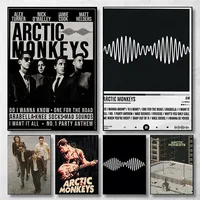 Vintage Arctic Monkeys Rock Band Music Cover Series Art Posters Canvas Painting Wall Prints Pictures for Living Room Home Decor