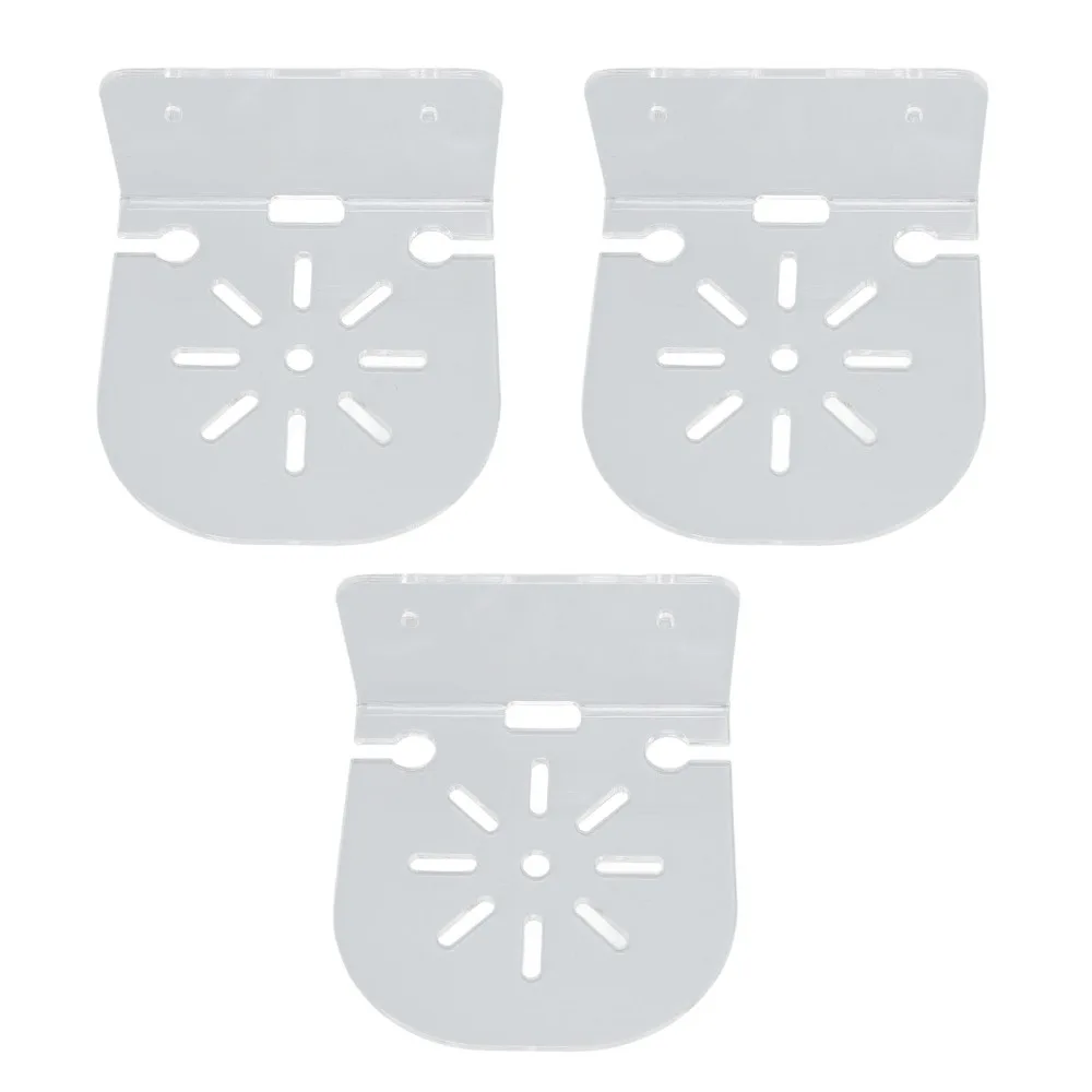3 Sets Small Size Acrylic Floating Shelf Visibility Design Clear Acrylic Wall Mount Camera Shelf Acrylic Wall Mount Holder