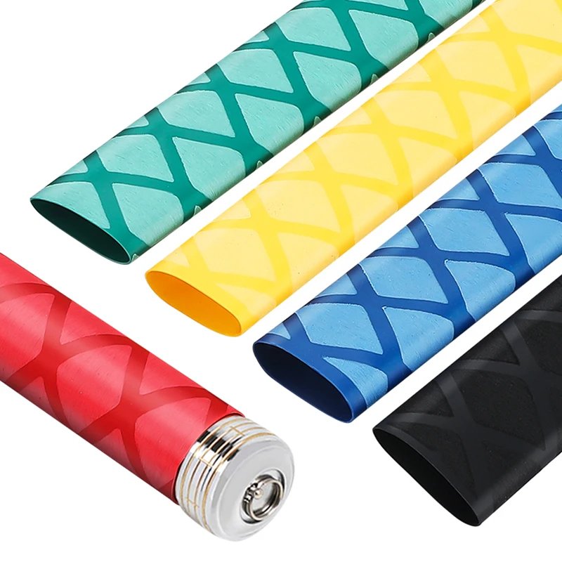 Tubo termorretráctil antideslizante para caña de pescar, protector de aislamiento eléctrico, Mango antideslizante, 7 colores, 15, 20, 22, 25, 28, 30, 35, 40mm, 1 m/unidad
