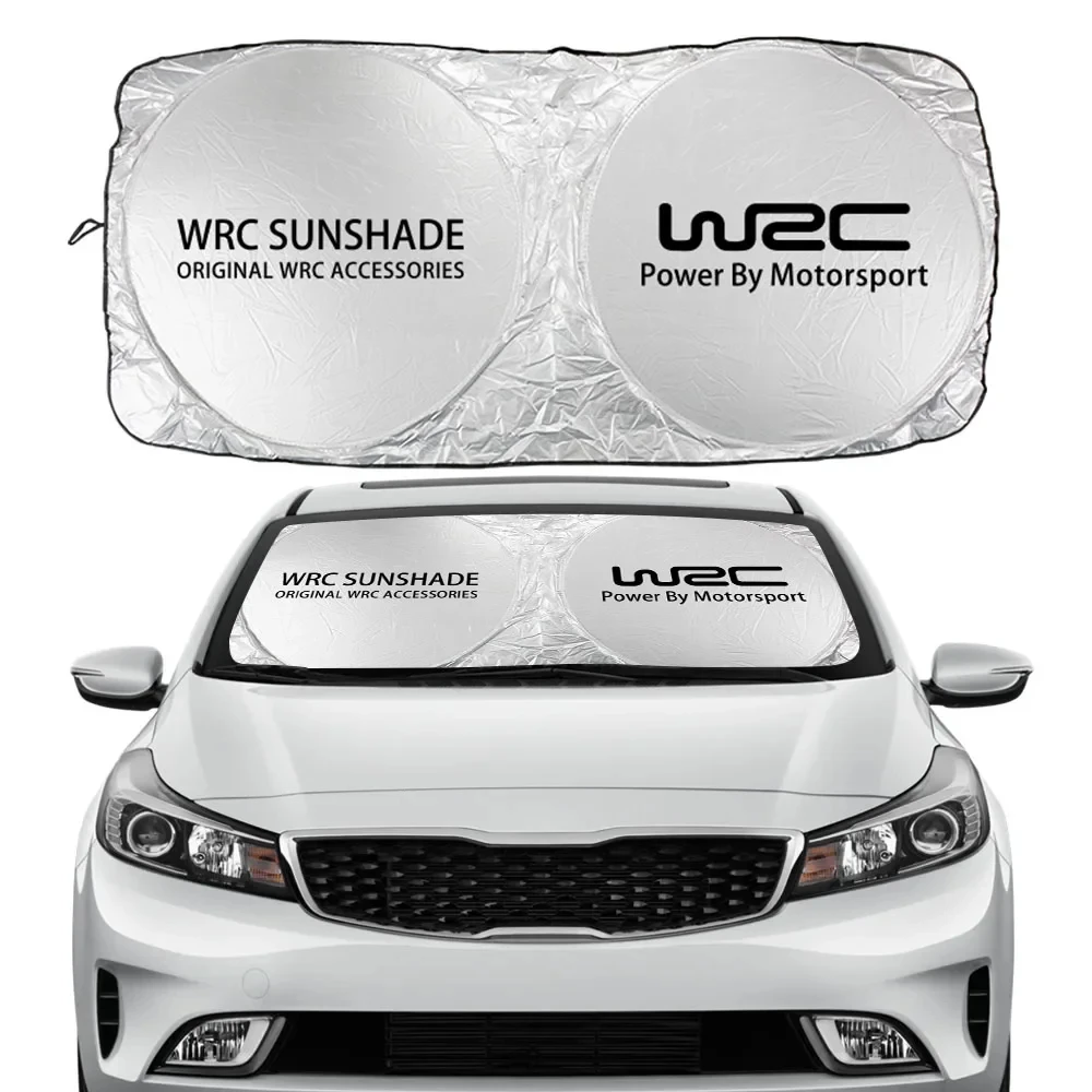 

WRC Logo Car Windshield Sunshade Apply For Volvo Suzuki Skoda VW Smart Seat Subaru Ssangyong Vauxhall Auto Anti-UV Parasol