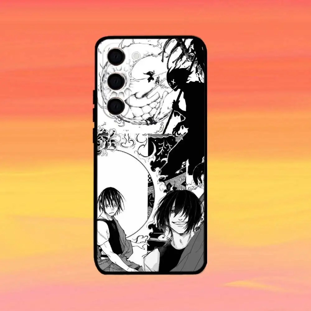 Custodia per telefono Benimaru Shinmon F-Fire F-Force per Samsung Galaxy A73, A72, A71, A70, A53, A52, A51, altre cover nera morbida