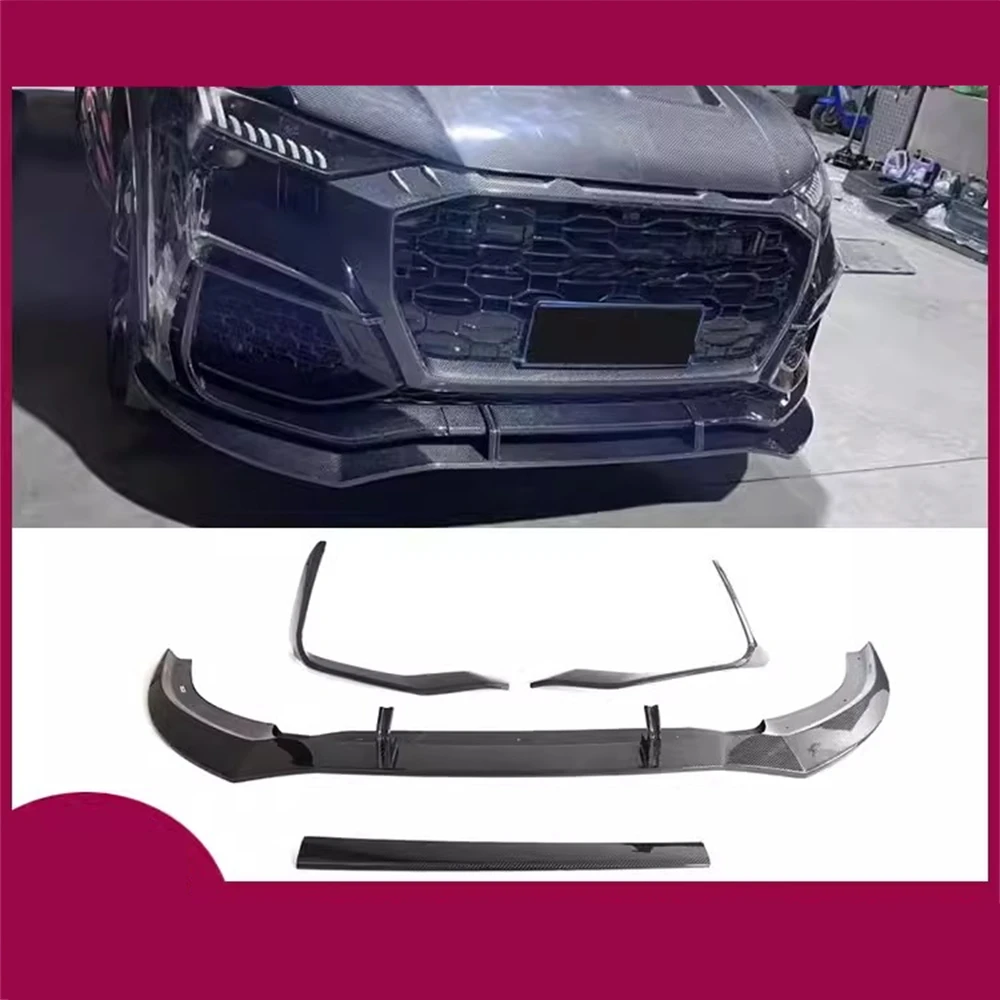 For Audi RSQ8 modified ABT carbon fiber front rear lip side skirts Wheel eyebrow rearview mirror cover top wing grill frame