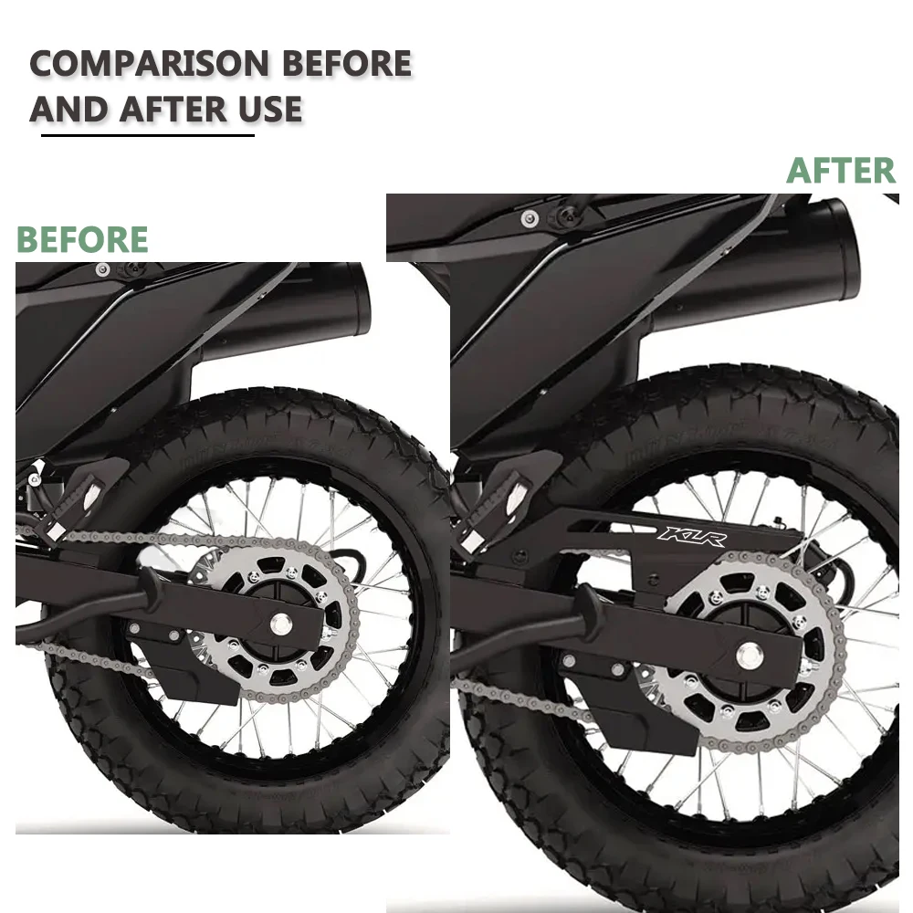 Rear Drive Chain Guard Mud Cover Shield Protector FOR KLR650 KLR 650 2022-2023