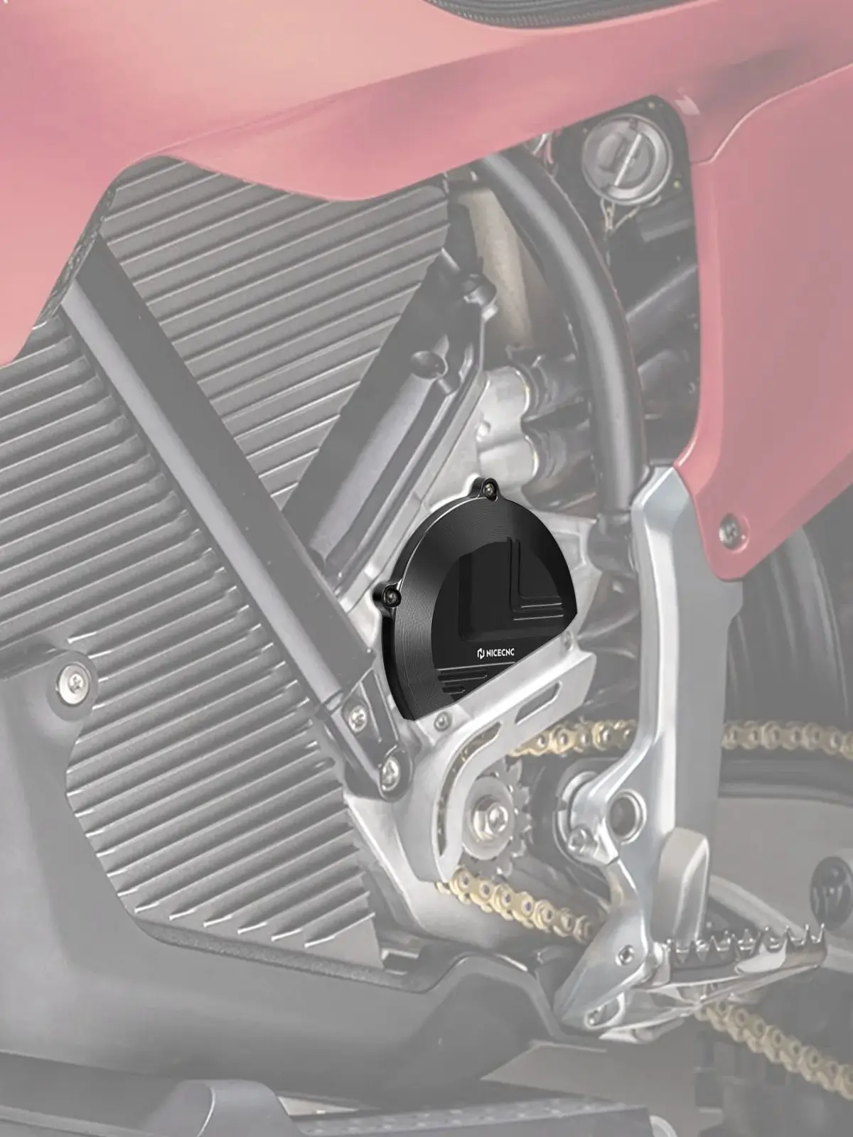 AliExpress NICECNC For Stark Varg MX Stark Varg EX Electric Dirt Bike 2024 2025 Left Large Motor Cover Guard Aluminium