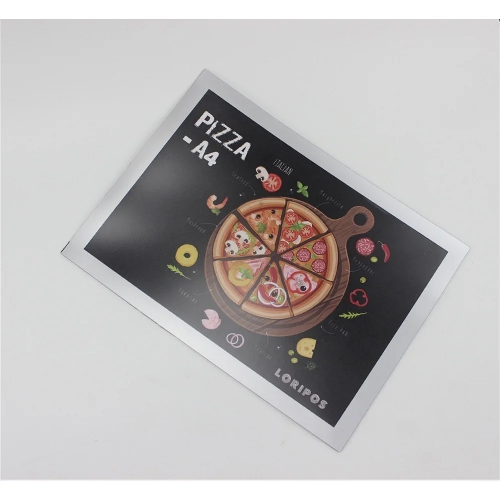 A6 Presentation Folder Sticker Poster Display Case Magnetic Edge Wall Mount Banner Sign Holder Display Wall Picture Photo Frame