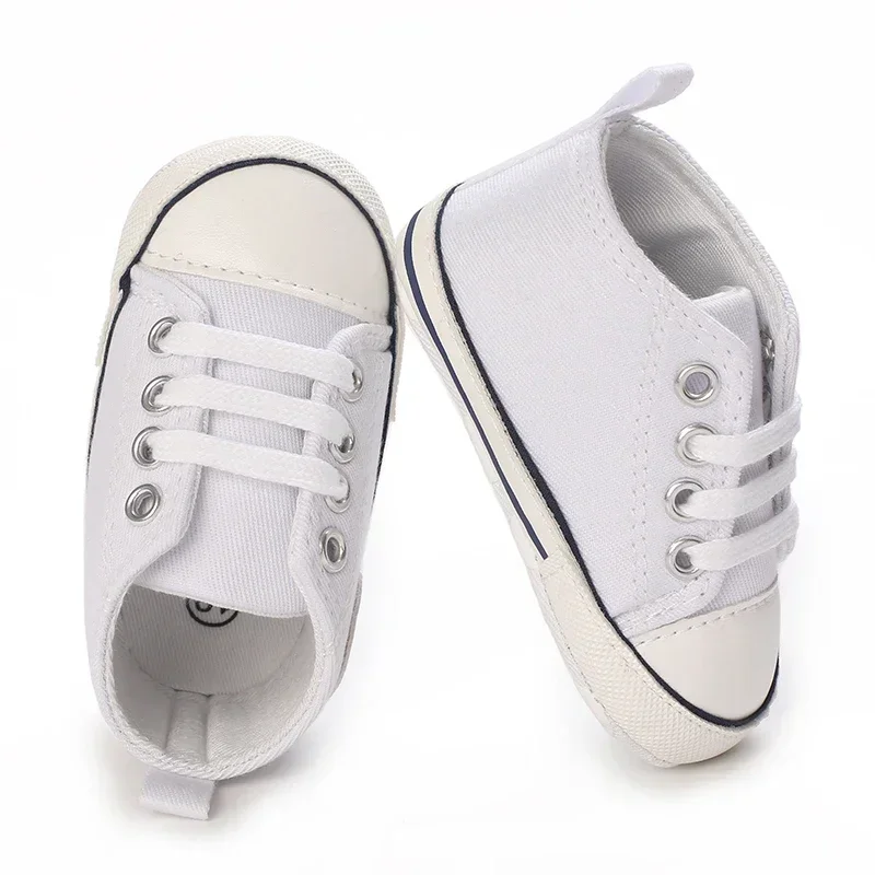 Baby Canvas Classic Sports Shoes Newborn Boys and Girls Printed Star First Walkers Shoes Infant Anti slip Baby Shoes