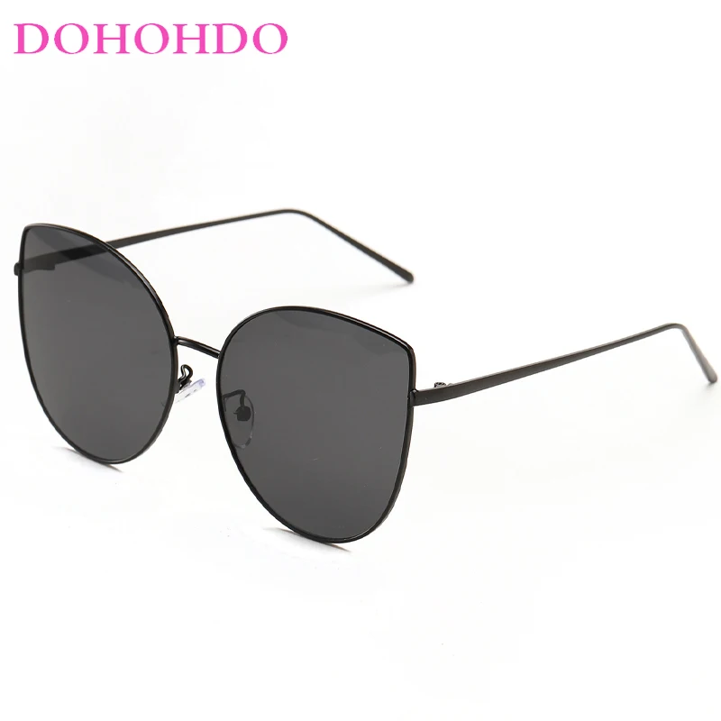 

DOHOHDO Large Frame Cute Cat Eye Men Sunglasses 2024 Luxury Brand Retro Women Shades Slim Looking Sun Glasses UV400 Gafas de sol