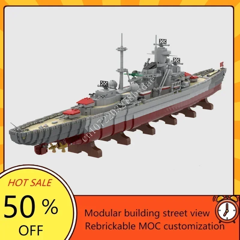 4905PCS MOC Prinz Eugen Custom Puzzles Warship Model Technical Set DIY Assembly Creative Kids Puzzle Model Holiday Toy Xmas Gift