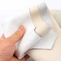 Fine-grain cowhide off-white leather material, non-plain weave sofa, bedside dining chair, round stool, soft-covered, whole piec