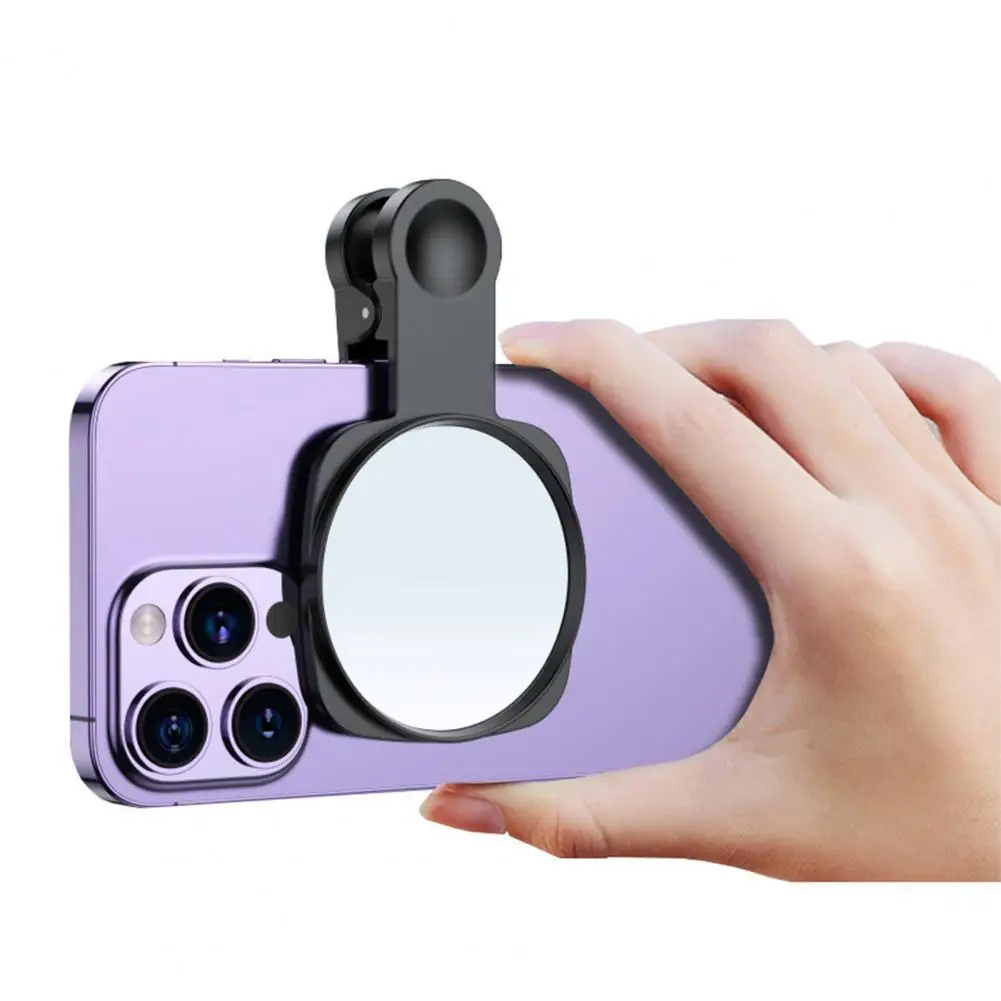 Mobile Phone Selfie Mirror Portable Smartphone Selfie Mirror Clip Kit Adjustable Anti-slip Camera Reflection Accessory