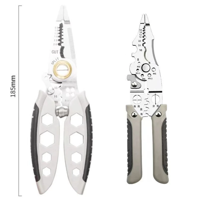 Multifunctional Wire Crimper Pliers Cable Cutter Adjustable Automatic Electrical Wire Stripper Stripping Terminal Hand Tool