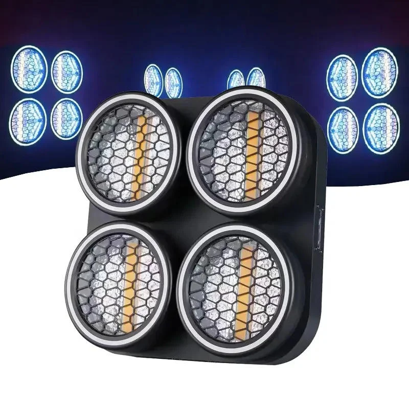 

Amber & RGB LED Strobe Wash Splice Background Light Disco Living House Party Wedding Bar Concert DMX Stage light event show