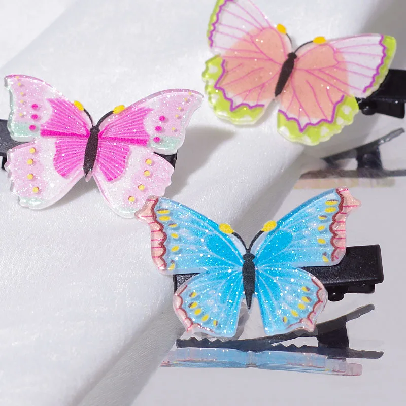 10PCS Butterfly Hair Clips For Women Kids Girls Accessories Gauze Pinzas Para El Pelo Hairpins Headdress Barette Cheveux Fille