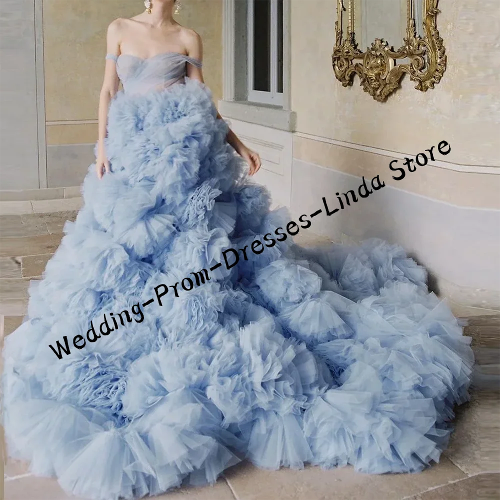 Elegante Querida Lace Tiered A-Line Noiva Vestidos Vestidos De Noiva Personalizado