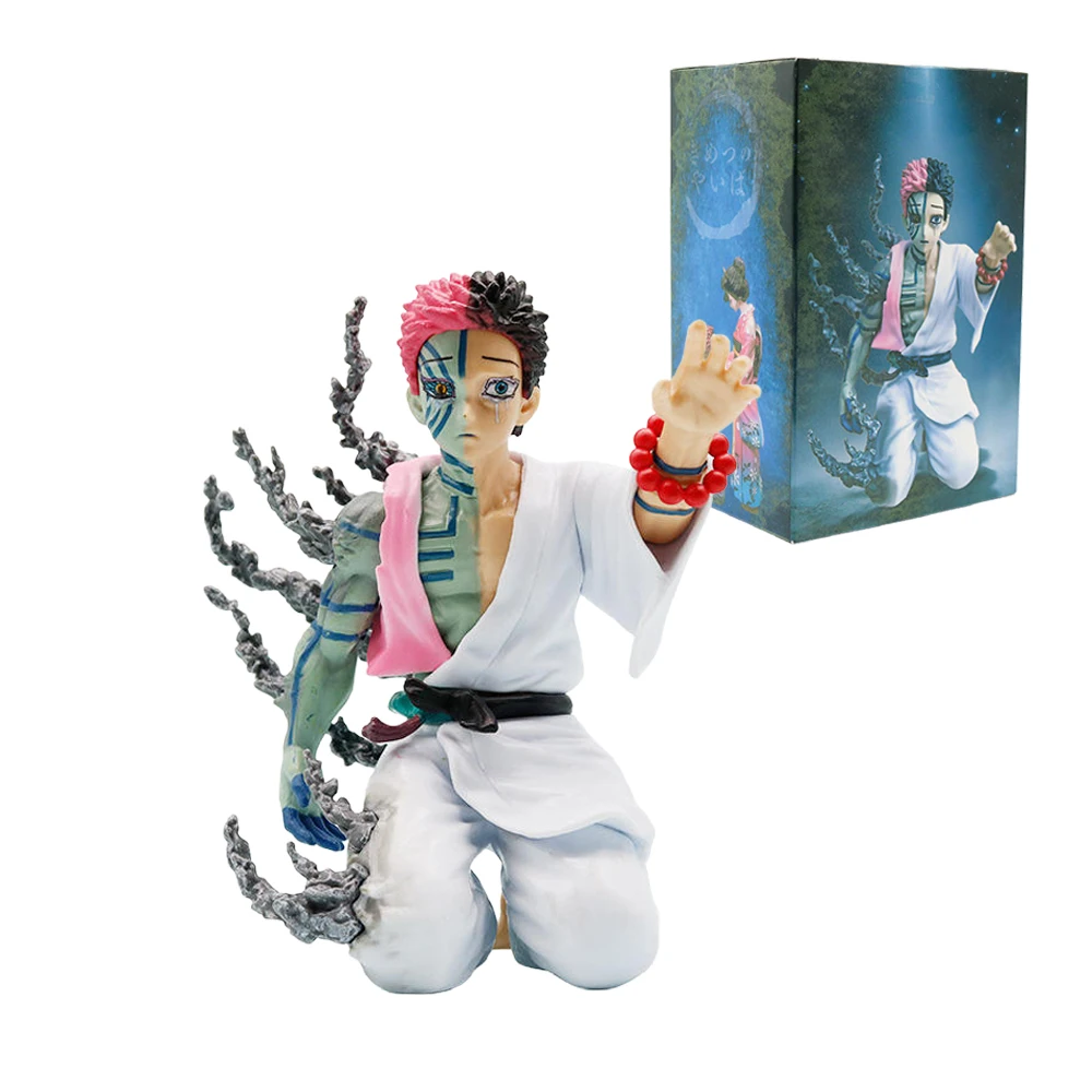 

Akaza Kneeling GK Figure Douma Sitting Noodle Stopper Anime Figurine Statue Blind box Model Desktop Decoration Gift For Fans