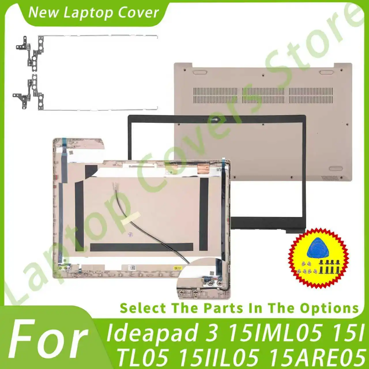

Covers AP1ZV000270 For Ideapad 3 15IIL05 3-15ADA05 15ARE05 15IML05 15ITL05 2020 Sand Back Cover/Bezel/Bottom GS552
