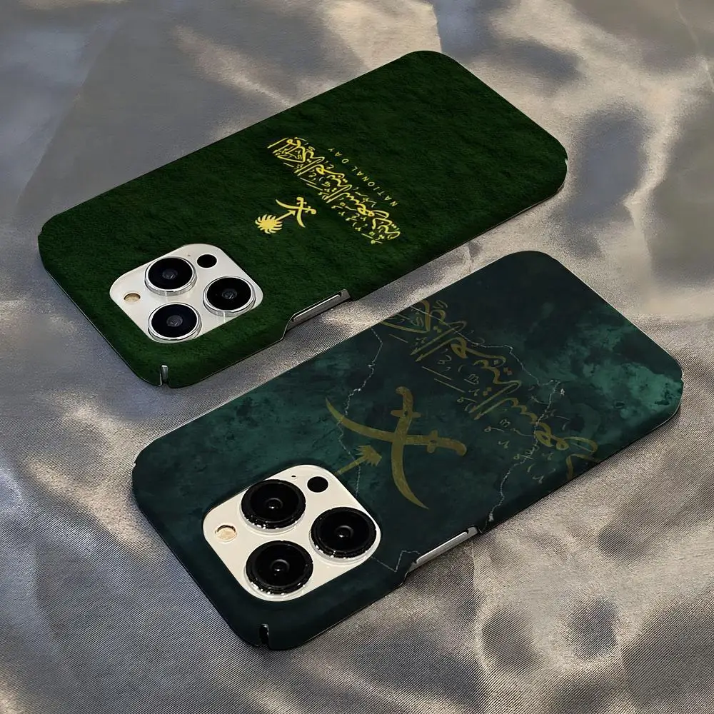 

Kingdom Of Saudi Arabia Flag Phone Case Hot For IPhone 16 15 14 13 12 11 Plus Pro Max Mini Glossy HD Hard Film Shell Cover