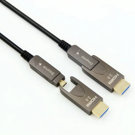 Оптоволоконная кабельная катушка с активным HDMI оптоволоконным кабелем для Видео Аудио соединений