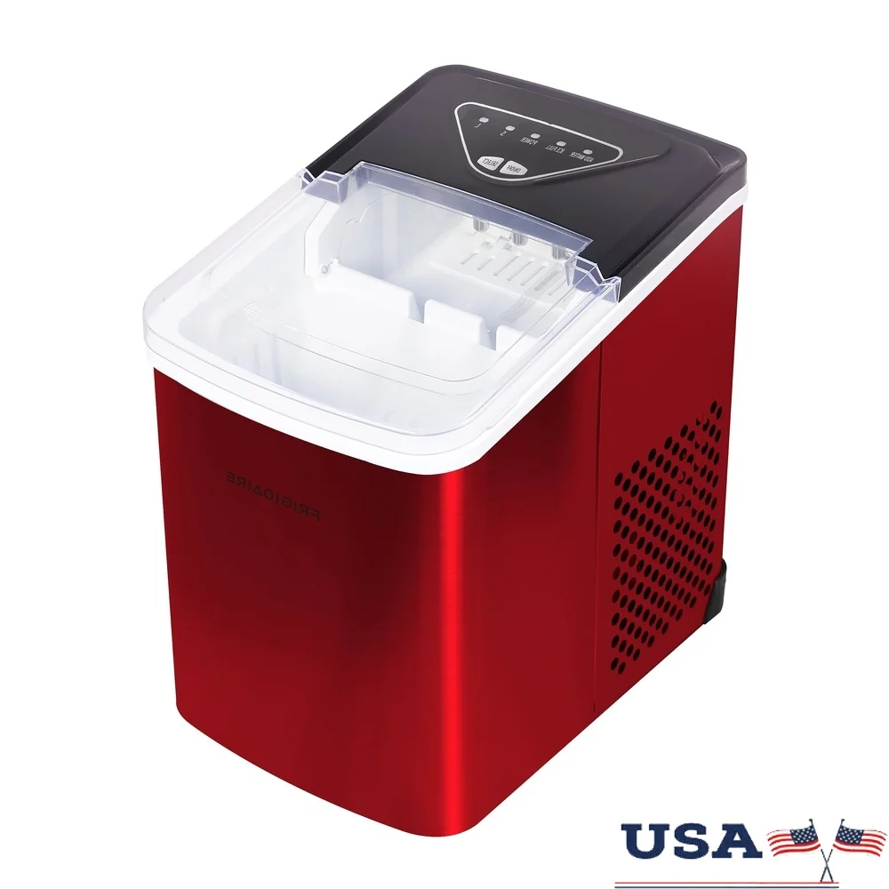

Countertop Ice Maker 26 Lbs Daily Production Bullet Ice 1.9 Qt Water Tank Digital Control Stainless Steel Easy Clean Ice Scoop