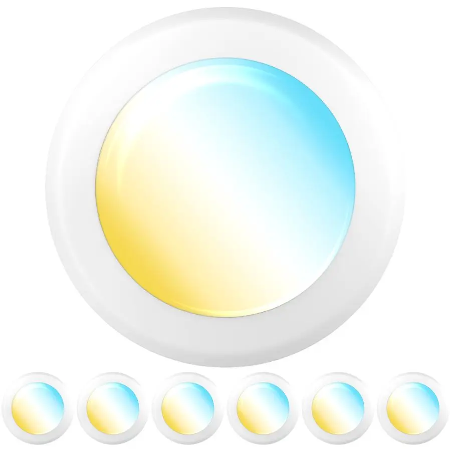 6 Pack Led Disc Lig…